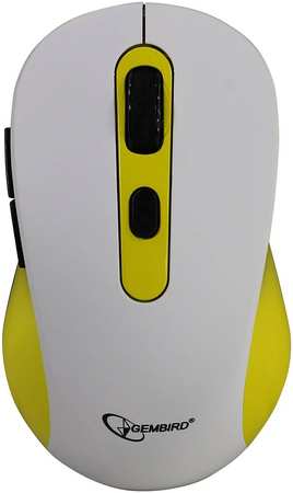 Беспроводная мышь Gembird MUSW-221 White/Yellow 965844472179180