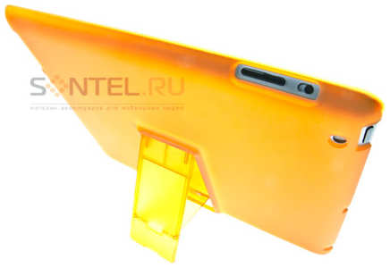 Задняя накладка с подставкой для iPad 2/New iPad оранжевая тех.уп 965844472193922