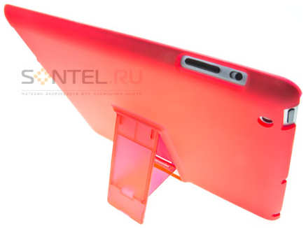 Задняя накладка с подставкой для iPad 2/New iPad красная тех.уп 965844472193927