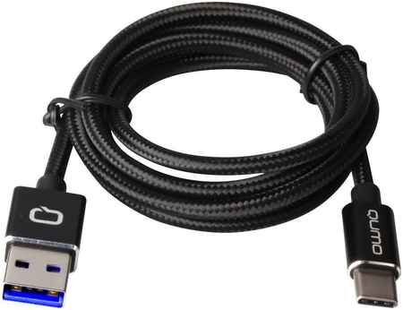 Кабель usb type-c - usb QUMO Qumo Type-С кабель, 1м черный 1 м черный 965844472196580