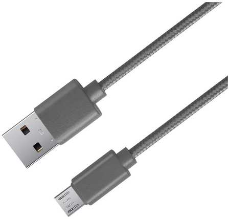 Кабель Gal 2646 нейлон USB A - micro USB B 2А L=2m GAL