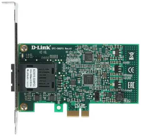 Сетевой адаптер PCI Express D-Link DFE-560FX/B1A DFE-560FX/B1A Сетевой PCI Express адаптер с 1 портом 100Base-X SFP