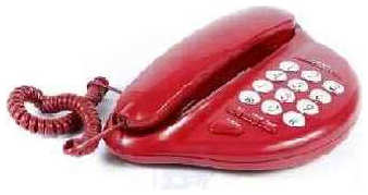Проводной телефон Vector 207/05 красный 965844472720808
