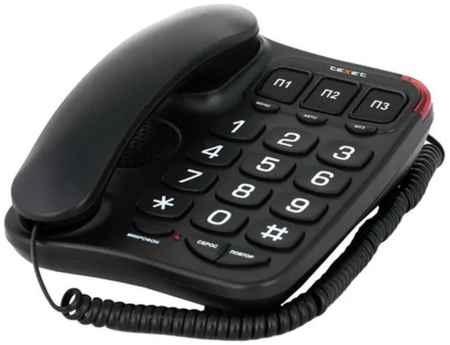 Проводной телефон TeXet TX 214 черный 965844472729274