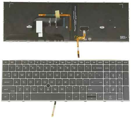 OEM Клавиатура для ноутбука HP ZBook Fury 15 G7 черная с подсветкой