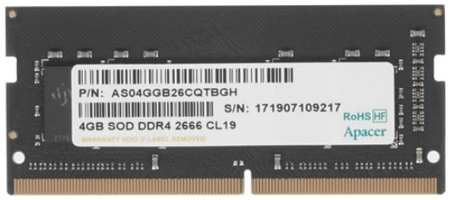 Оперативная память Apacer (DDR4 4GB 2666MHz (ES.04G2V.KNH)), DDR4 1x4Gb, 2666MHz
