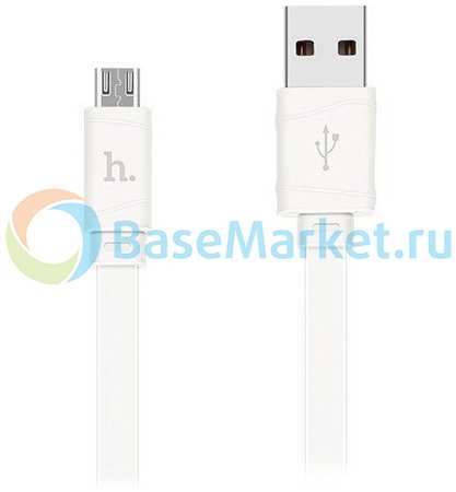 Дата-кабель Hoco X5 Bamboo USB - micro USB 1 м, белый