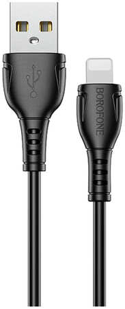 Дата-кабель BOROFONE BX51 Triumph USB - Lightning 1 м, черный