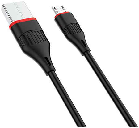 Дата-кабель BOROFONE BX17 Enjoy USB - micro USB 1 м, черный