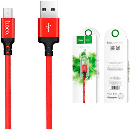 Дата-кабель Hoco X14 Times speed USB - micro USB 2 м, красный 965844473098014