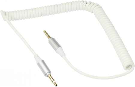 Аудио кабель Rexant AUX 3.5 мм шнур спираль 1M White 18-4014 965844473325719