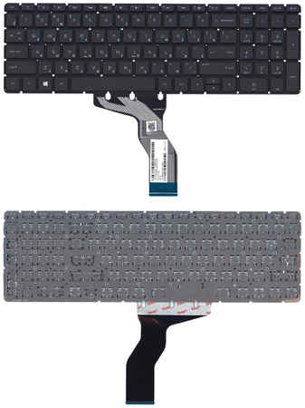 Клавиатура для ноутбука HP Pavilion 15-ab 15-ab000 15z-ab100 черная с белой подсветкой 965844473743517