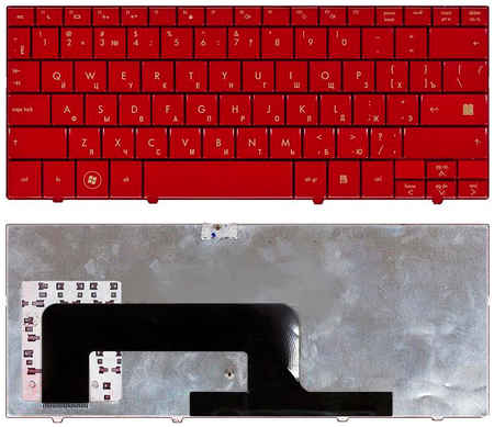 Клавиатура для ноутбука HP mini 700 1000 1100 красная 965844473743523