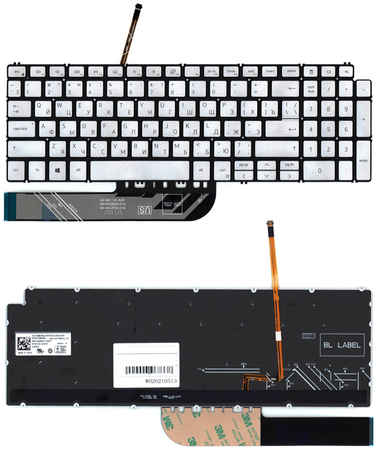 Клавиатура для ноутбука Dell Inspiron 5584 серебристая 965844473743564
