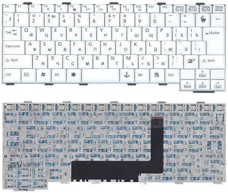 Клавиатура для ноутбука Fujitsu-Siemens Lifebook P7230 белая 965844473743573