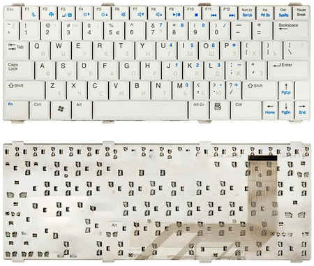 Клавиатура для ноутбука Dell Vostro 1200 V1200 белая