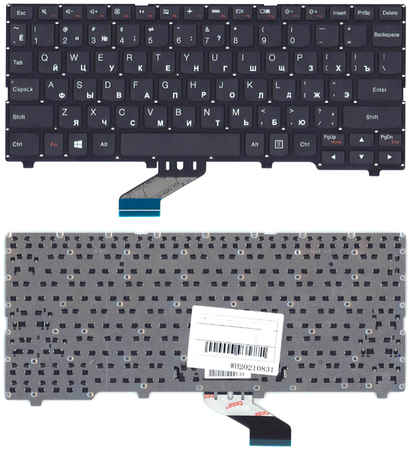Клавиатура для ноутбука Lenovo Ideapad 110S-11 черная без рамки 965844473745405