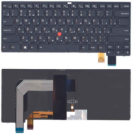 Клавиатура для ноутбука Lenovo Thinkpad T460P черная с подсветкой 965844473745451