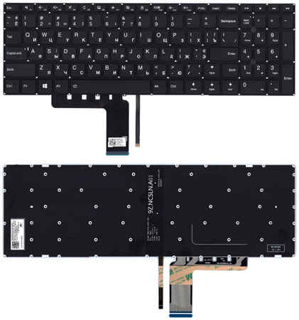 Клавиатура для ноутбука Lenovo IdeaPad 310-15ISK черная с подсветкой 965844473745497