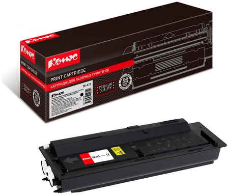 Картридж для лазерного принтера Комус FS-6025, 6030 (TK-475) черный, совместимый 965844473757583