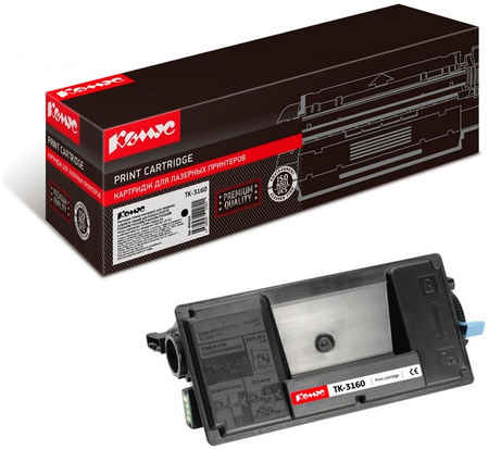 Картридж для лазерного принтера Комус Ecosys P3045 (TK-3160) черный, совместимый 965844473757595