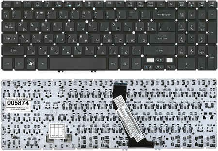 Клавиатура для ноутбука Acer Aspire V5, V5-531, M5-581T черная