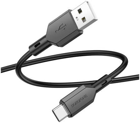 Дата-кабель USB 3.0A для Type-C Borofone BX70 ПВХ 1м Black BX70a