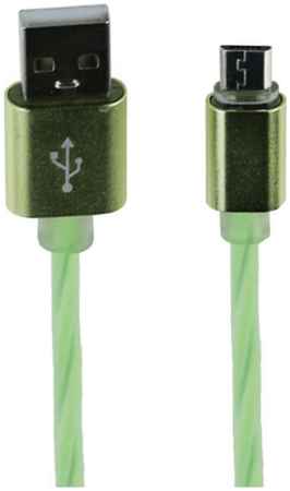 Кабель Liberty Project USB micro косичка Green 1 м 965844474083155