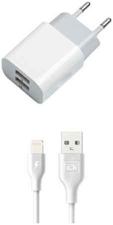Сетевое зарядное устройство Exployd EX-Z-467 Classic 3,1 A 8 Pin White 2 х USB 965844474083303