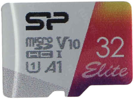 Карта памяти Silicon Power Micro SDHC 32Гб Elite (SP032GBSTHBV1V20SP)