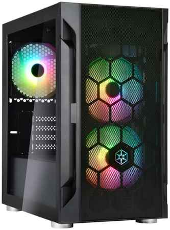 Корпус компьютерный SilverStone V3X Advance Black Edition (SST-FAH1MB-PRO) Black 965844474363626