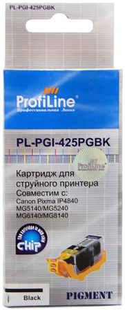 Картридж для струйного принтера Profiline PL-PGI-425BK (PL-PGI-425BK) черный, совместимый 965844474363779