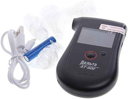Delta Алкотестер цифровой до 1.99 промилле LCD дисплей, звуковой сигнал ДЕЛЬТА АТ-600 Дельта 965844474485297