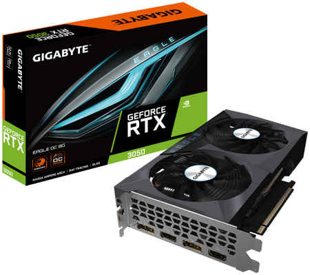 Видеокарта GIGABYTE NVIDIA GeForce RTX 3050 EAGLE OC (GV-N3050EAGLE OC-8GD) 965844474554977