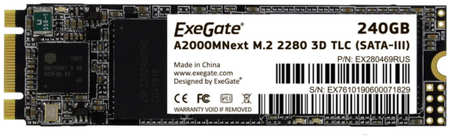 SSD накопитель ExeGate Next M.2 2280 240 ГБ (EX280469RUS) 965844474716641