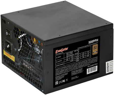 Блок питания ExeGate 500PPH-OEM 500W (EX280577RUS-OEM)