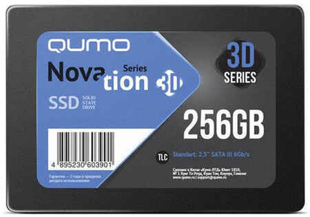 SSD накопитель QUMO Novation 3D 2.5″ 256 ГБ (Q3DT-256GSCY) 965844474846943