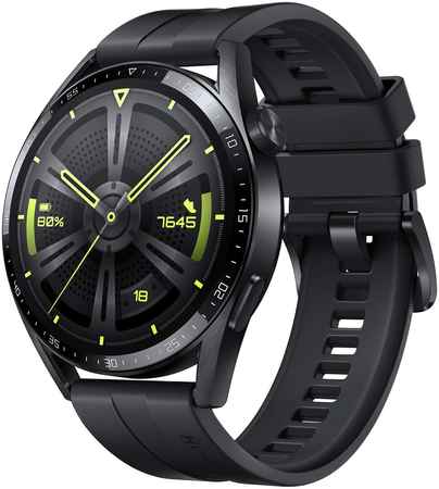 Смарт-часы Huawei watch GT 3 JPT-B29 Black SS/Black Fluoroelastomer (55028464) GT 3 JPT-B29 Black SS / Black Fluoroelastomer 965844474862962