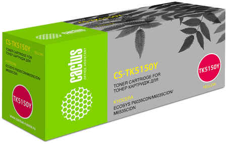 Картридж для лазерного принтера CACTUS (CS-TK5150Y) желтый, совместимый 965844474865087