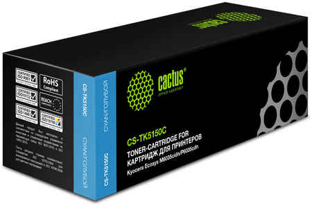 Картридж для лазерного принтера CACTUS (CS-TK5150C) , совместимый
