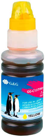 Картридж для струйного принтера G&G (GG-C13T00S44A) желтый, совместимый 965844474865312