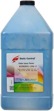 Тонер для лазерного принтера Static Control KYTK895-1KG-C голубой, совместимый 965844474865939