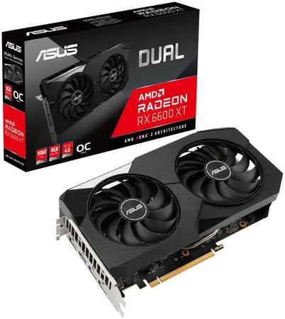 Видеокарта ASUS AMD Radeon RX 6600 XT DUAL OC Edition (90YV0GN1-M0NA00)