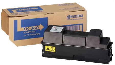 Картридж для лазерного принтера Kyocera TK-360 черный, оригинальный 965844474891938