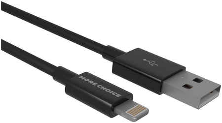 Дата-кабель More choice K42i Smart USB 2.4A для Lightning 8-pin ТРЕ 1м Black