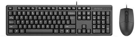 Комплект клавиатура и мышь A4Tech KK-3330 Black KK-3330 клав:черный мышь:черныЙ 965844474961410