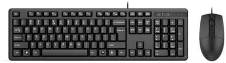 Комплект клавиатура и мышь A4Tech KK-3330S Black KK-3330S клав:черный мышь:черный 965844474961419