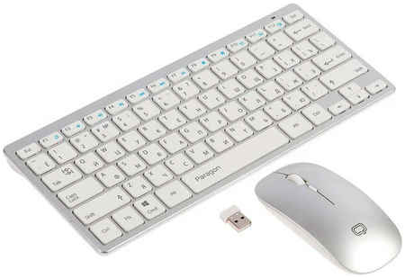 Комплект клавиатура и мышь Qumo Paragon 2 K15/M21 Silver 24188 965844474982016