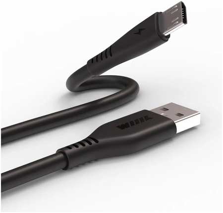 Кабель USB WIIIX CB-107-MU (1.0)-B USB-MicroUSB, оплетка: пластик с тиснением, черный CB-107-MU(1.0)-B 965844475007223