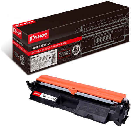 Тонер-картридж для лазерного принтера Комус 051H (1119962) черный, совместимый 965844475071789